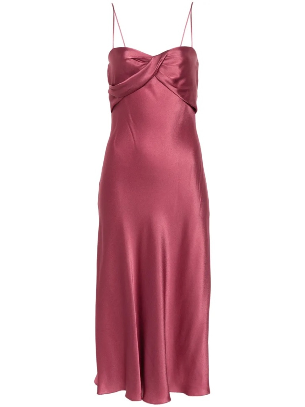 Alberta Ferretti NEW Silk-Blend Slip Dress in Dusty Rose: Size 44 (Small/Medium)
